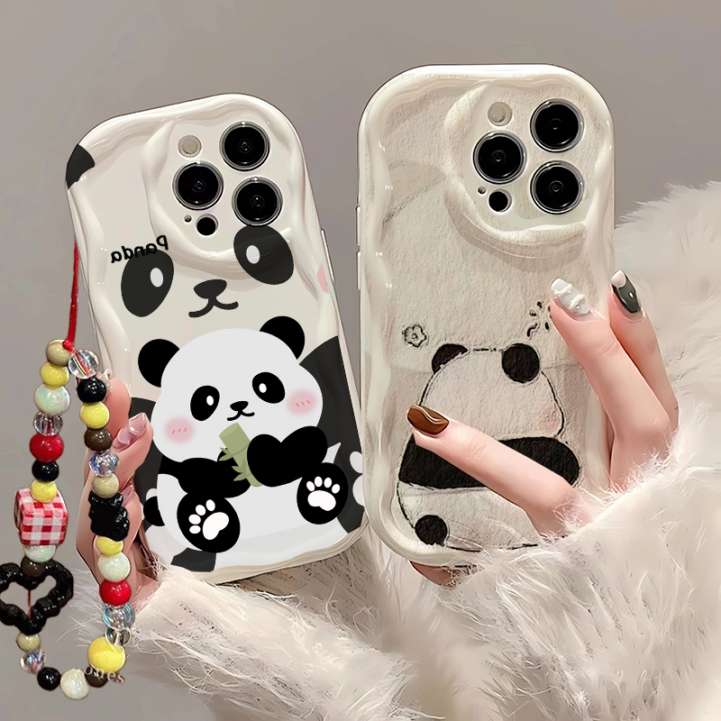 Cute Cartoon Wrist Strap Silicone Case - Etui z paskiem na nadgarstek z