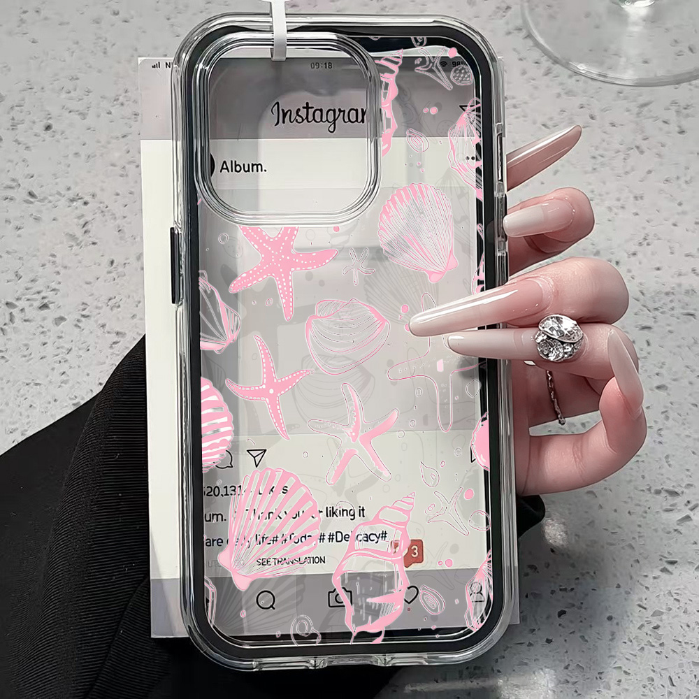 Letnie różowe etui na telefon  – Clear Shockproof Bumper Case recenzja i cena