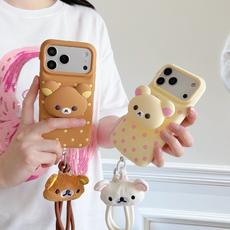 Silikonowe etui na telefon 3D  – Cute Cartoon Wrist Strap Silicone Case recenzja i cena