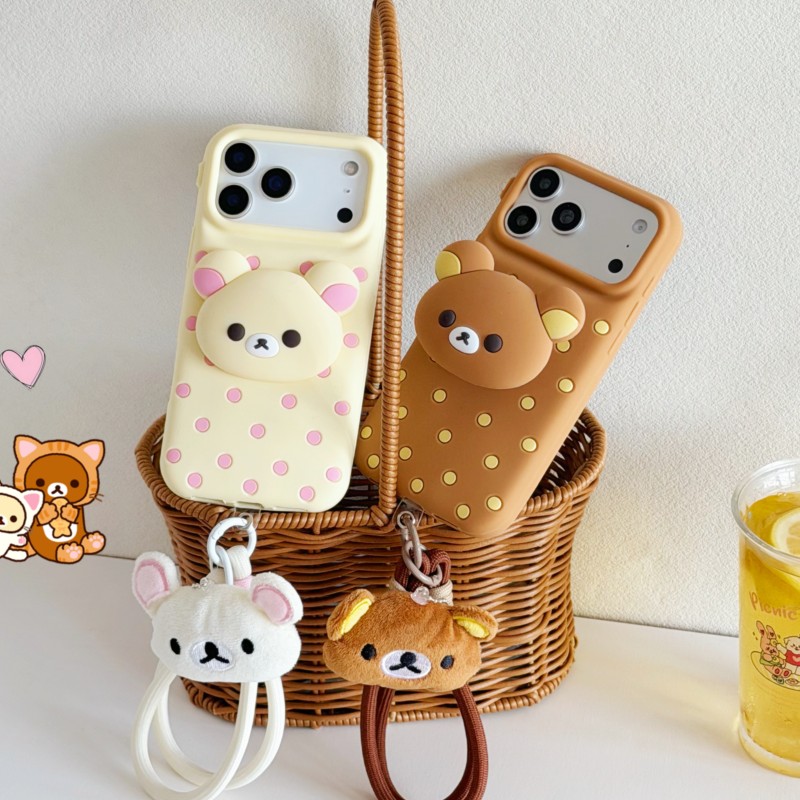 Silikonowe etui na telefon 3D  – Cute Cartoon Wrist Strap Silicone Case recenzja i cena