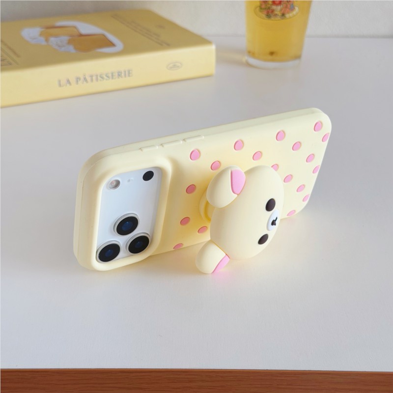 Silikonowe etui na telefon 3D  – Cute Cartoon Wrist Strap Silicone Case recenzja i cena