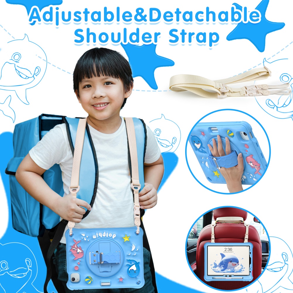 Etui dla dzieci na iPad Mini A – Cute Cartoon Wrist Strap Silicone Case recenzja i cena