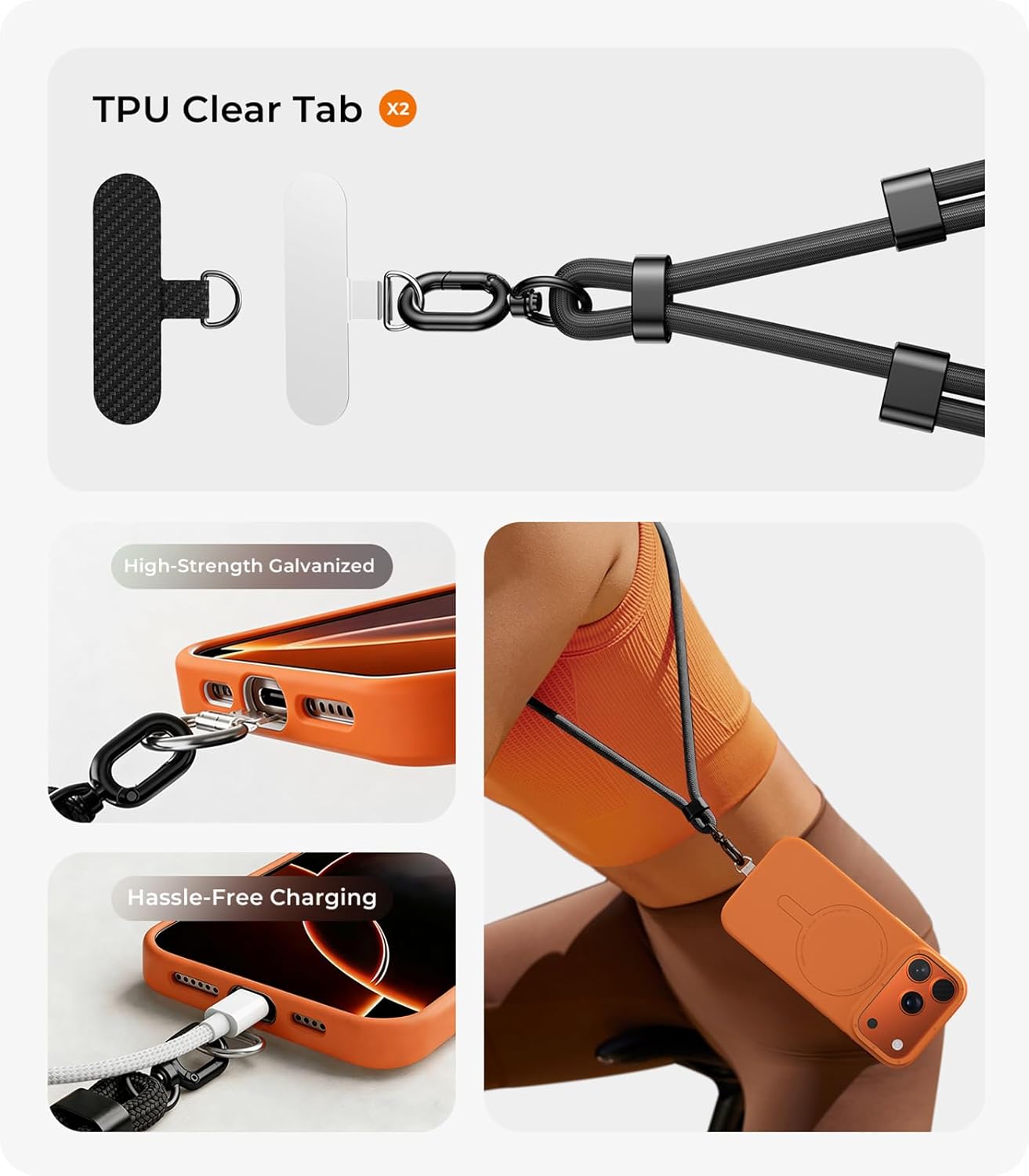 Smycz do telefonu do noszenia  – Crossbody Lanyard Neck Strap Case recenzja i cena