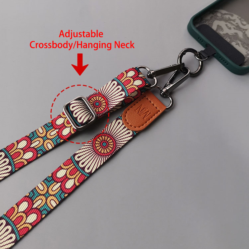 Retro Totem Pattern Crossbody  – Crossbody Lanyard Neck Strap Case recenzja i cena